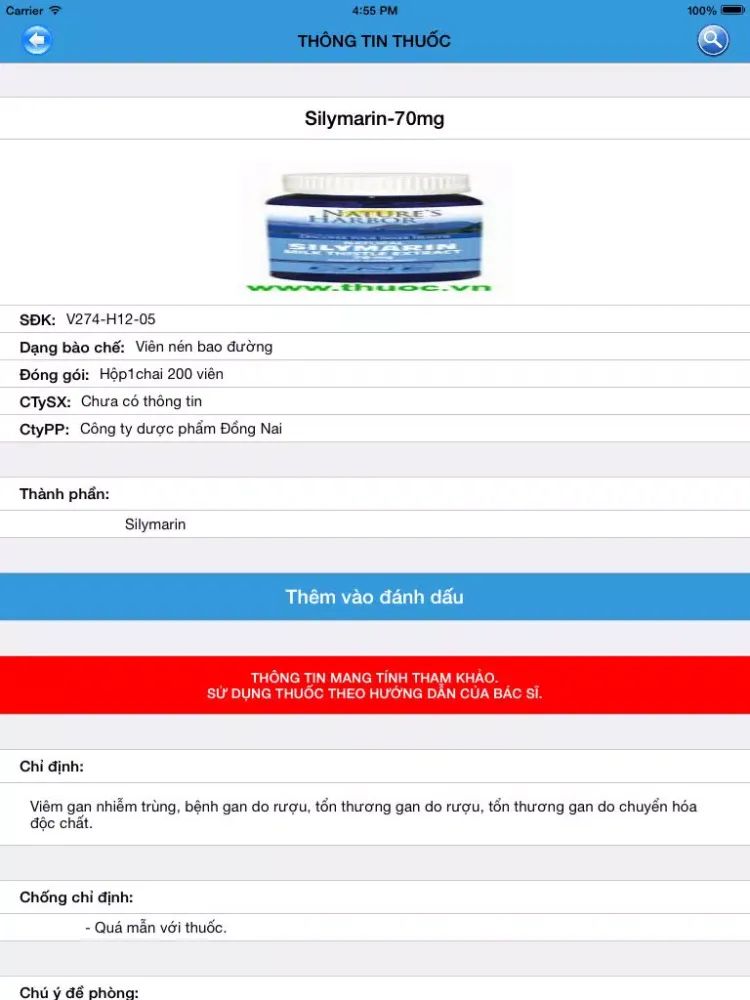 Từ Điển Thuốc Tây iPad  Screenshots