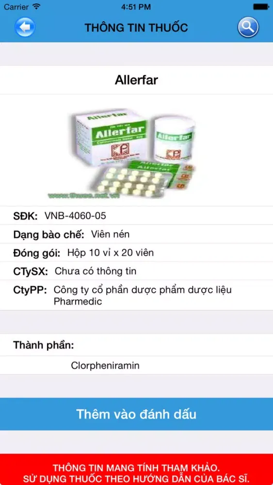 Từ Điển Thuốc Tây Screenshots