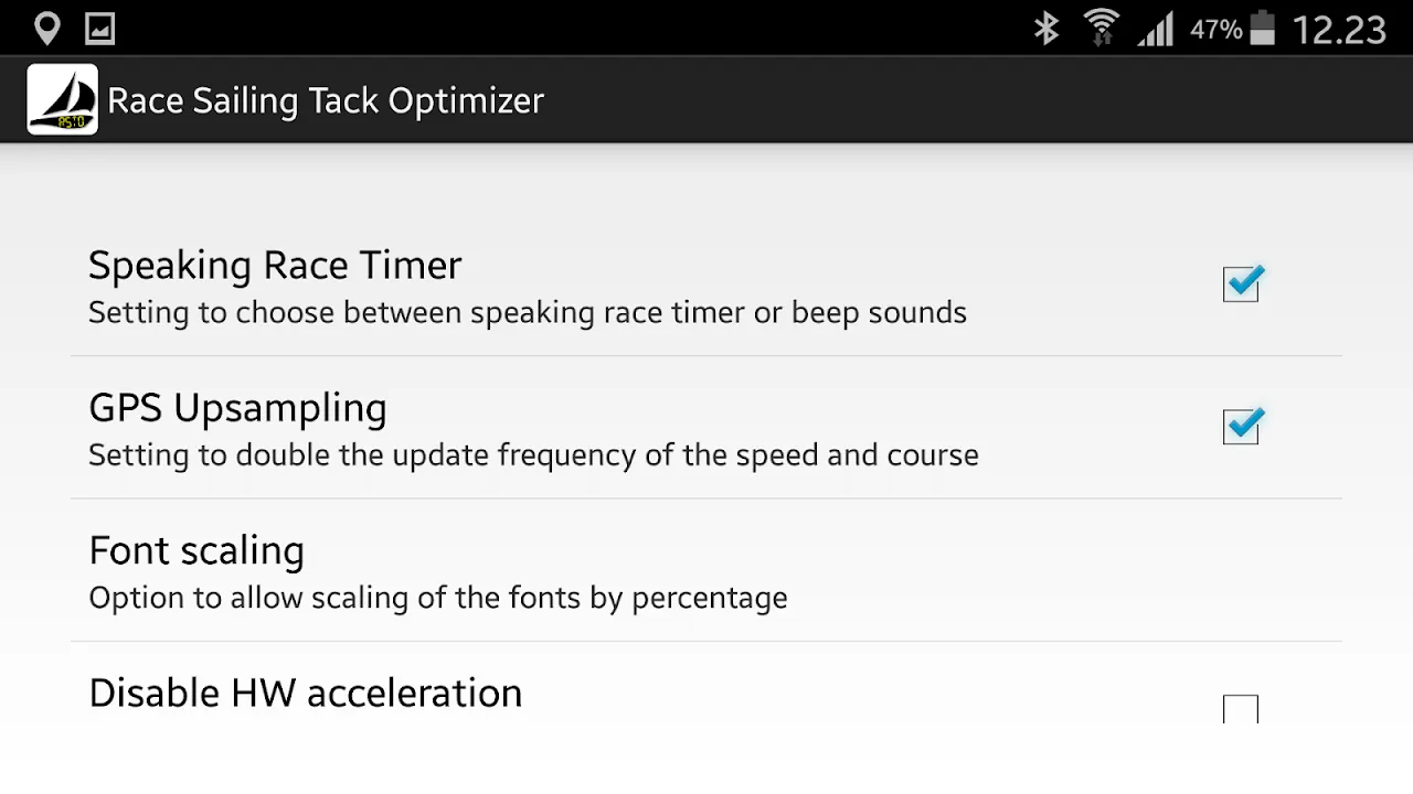 Race Sailing Tack Optimizer Screenshots