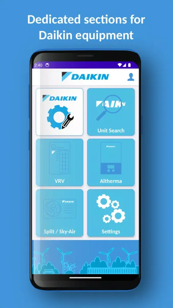 Daikin Service Screenshots