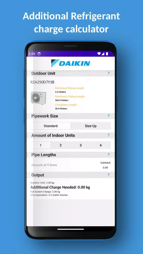 Daikin Service Screenshots