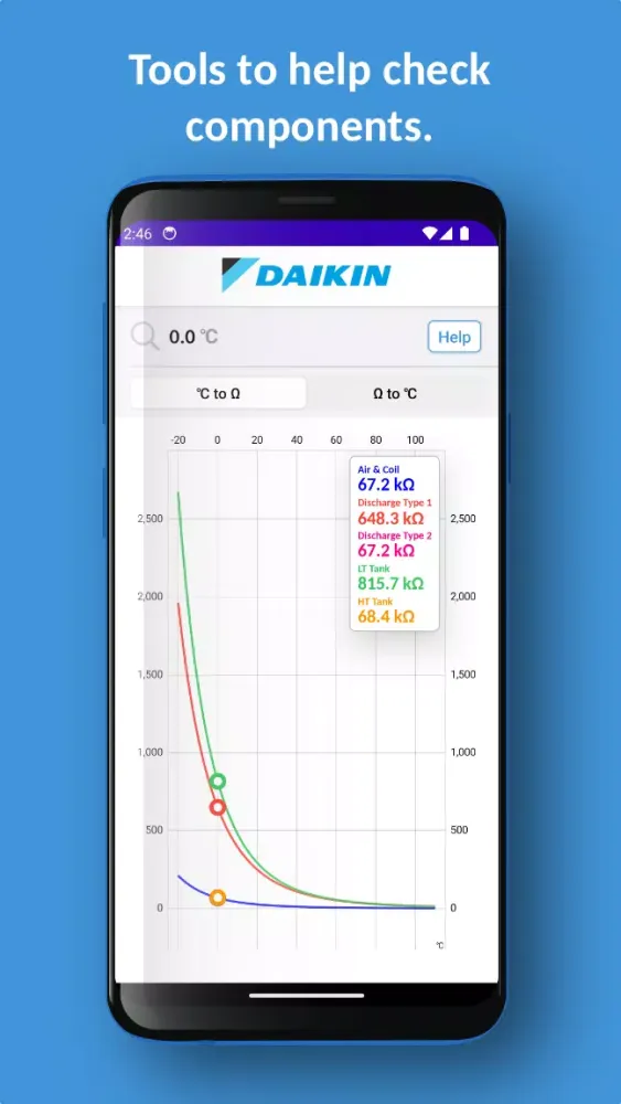 Daikin Service Screenshots
