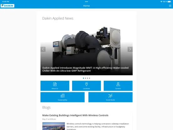 Capturas de pantalla de InsideDAIKIN iPad 