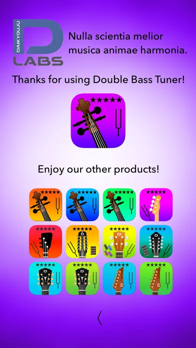 Double Bass Tuner Professional سکرین شاٹس