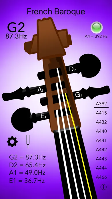 Double Bass Tuner Professional سکرین شاٹس