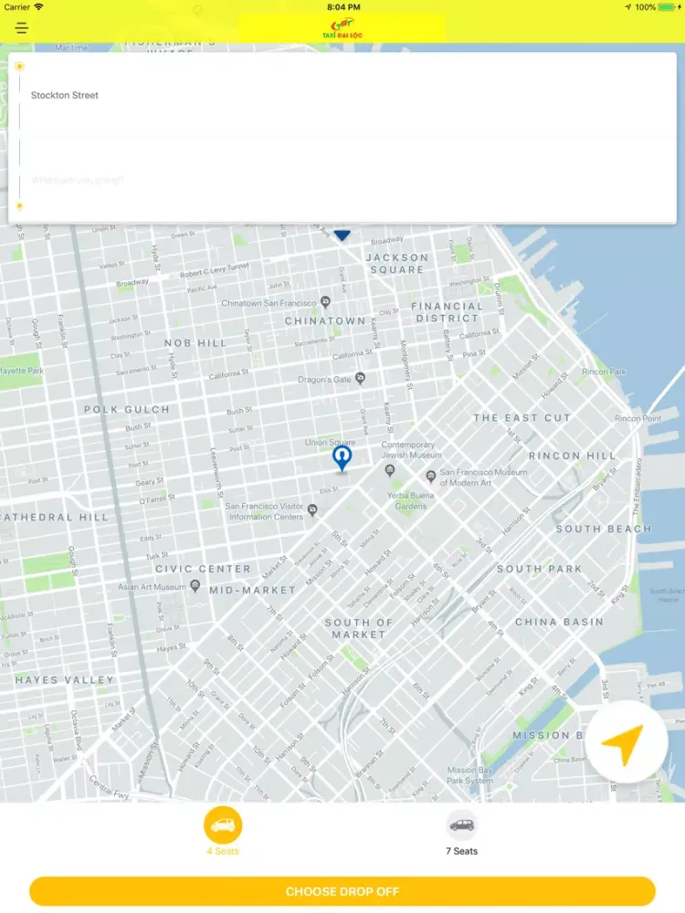 Taxi Đại Lộc iPad 應用截圖