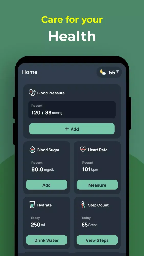 Capturas de pantalla de Blood Sugar & Pressure Tracker