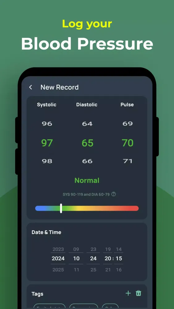 Capturas de pantalla de Blood Sugar & Pressure Tracker