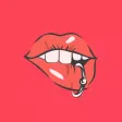 Sexy Mouth Sticker Pack
