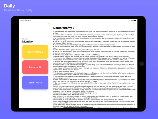 Ảnh chụp màn hình của Daily: Bible Reading iPad 