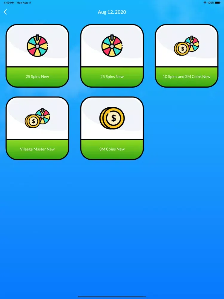 Captures d'écran de Coin Master : Daily Spins iPad 