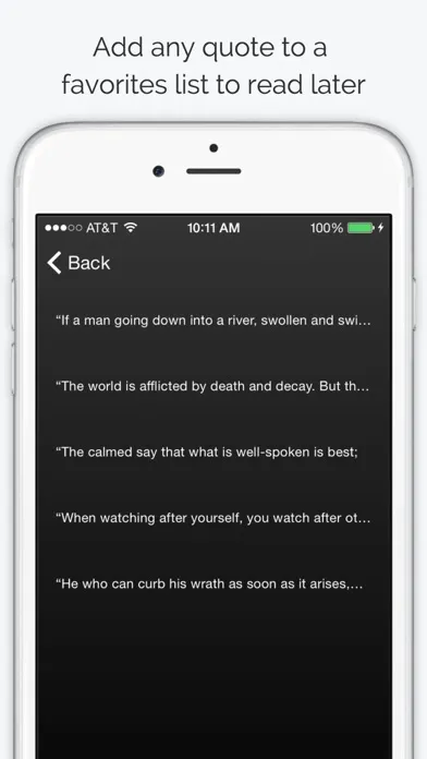 Capturas de tela do Daily Buddha Quotes - Inspiring and Motivational quotes for Buddhists
