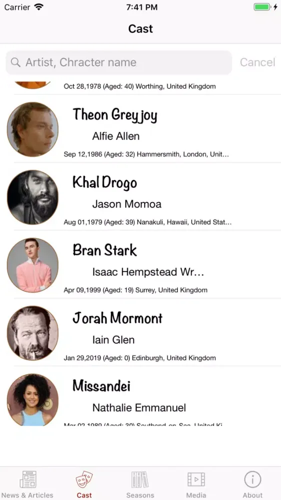 Captures d'écran de News for Game of Thrones Daily