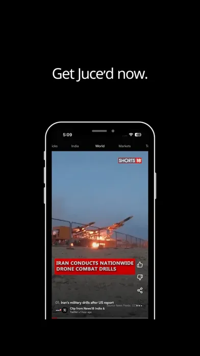 Capturas de tela do Juce - Short Video News
