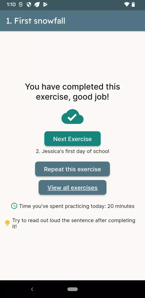 Screenshot di Daily Dictation English