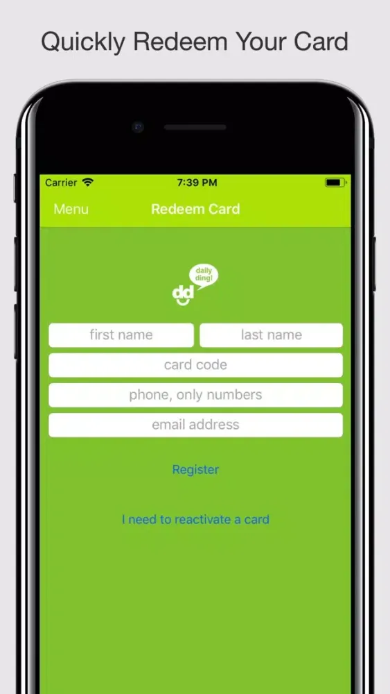 Daily Ding Mobile App سکرین شاٹس