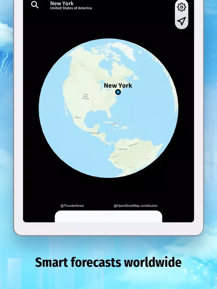 Capturas de tela do Weather Forecast & World Maps iPad 