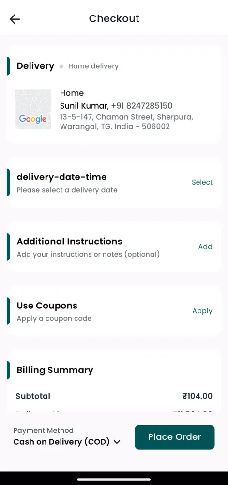 ภาพหน้าจอของ Daily Express : Food Delivery
