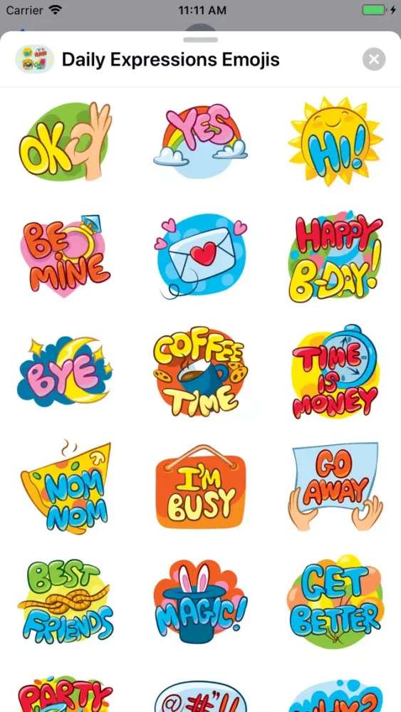 Скриншоты Daily Expressions Emojis
