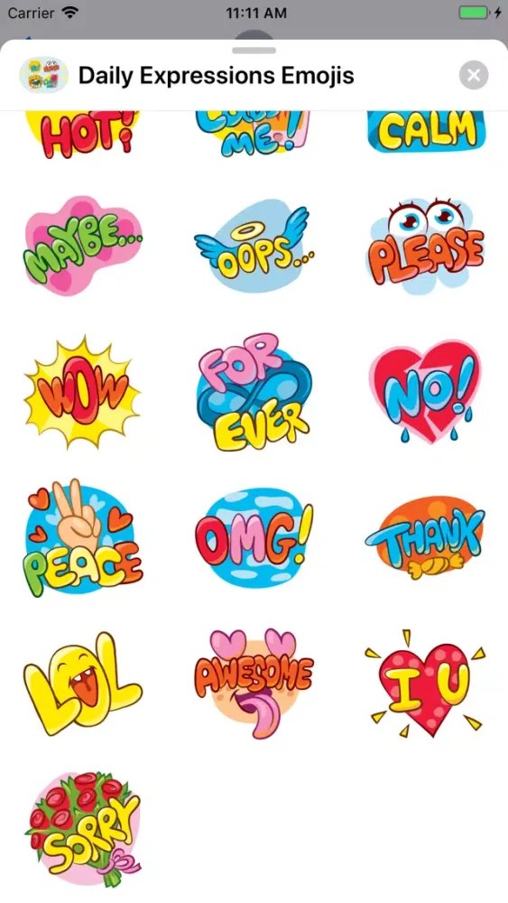 Скриншоты Daily Expressions Emojis