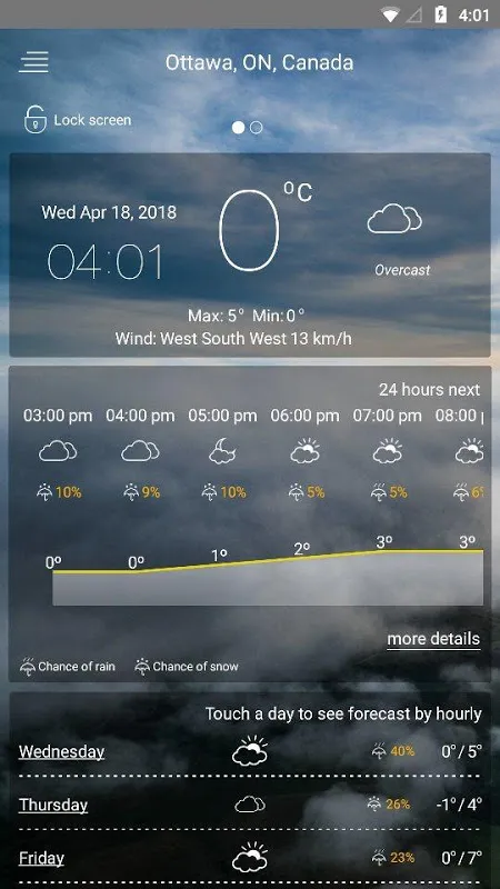 Weather Forecast Ekran Görüntüleri