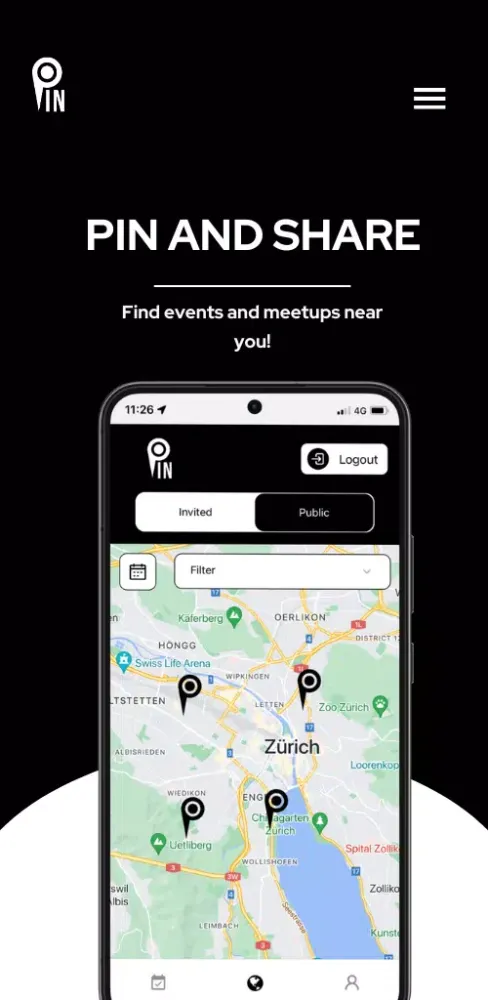 PIN: Share events and meetups應用截圖