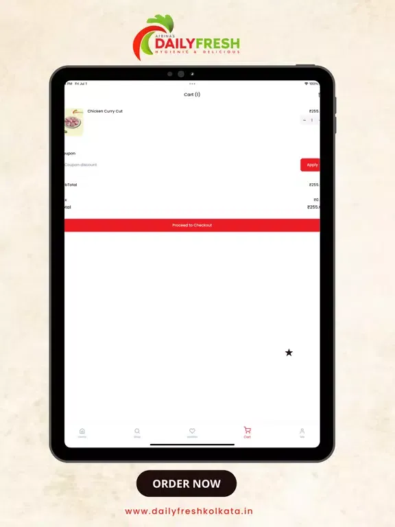 Tangkapan skrin Daily Fresh Kolkata iPad 