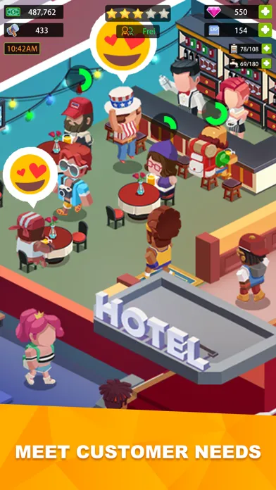 Sim Hotel Tycoon स्क्रीनशॉट