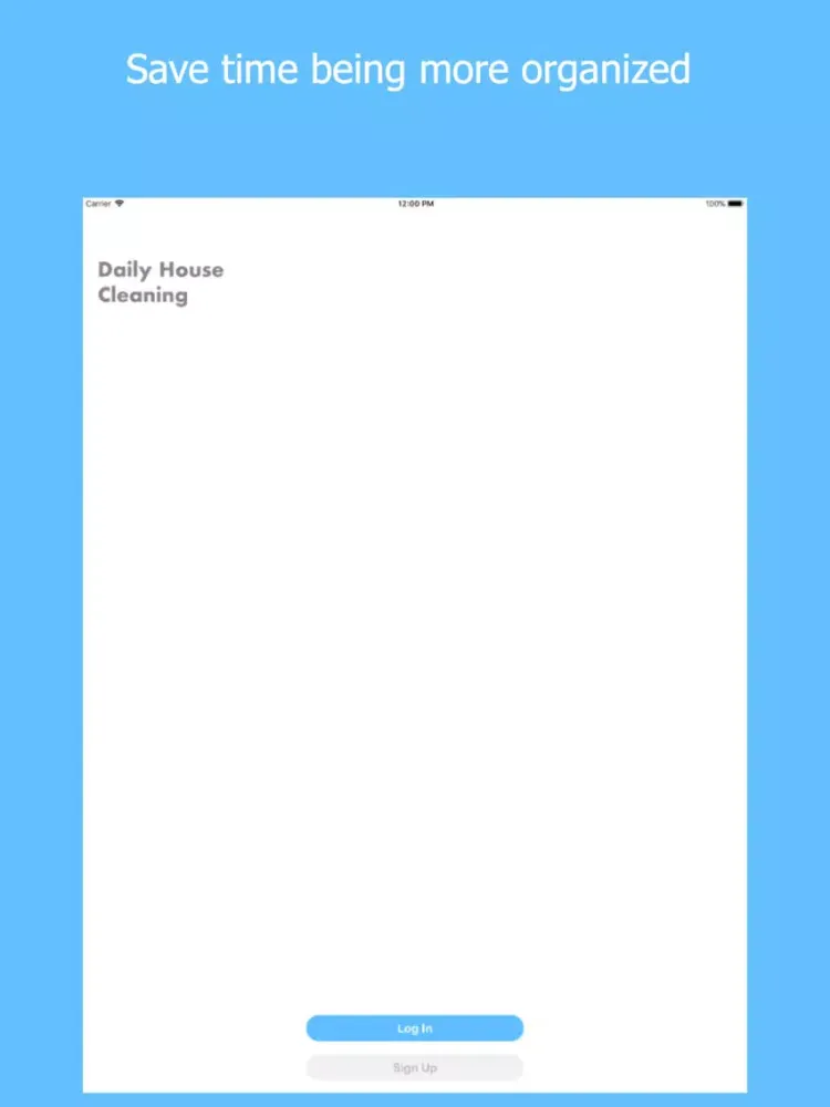 Daily House Cleaning iPad  스크린샷