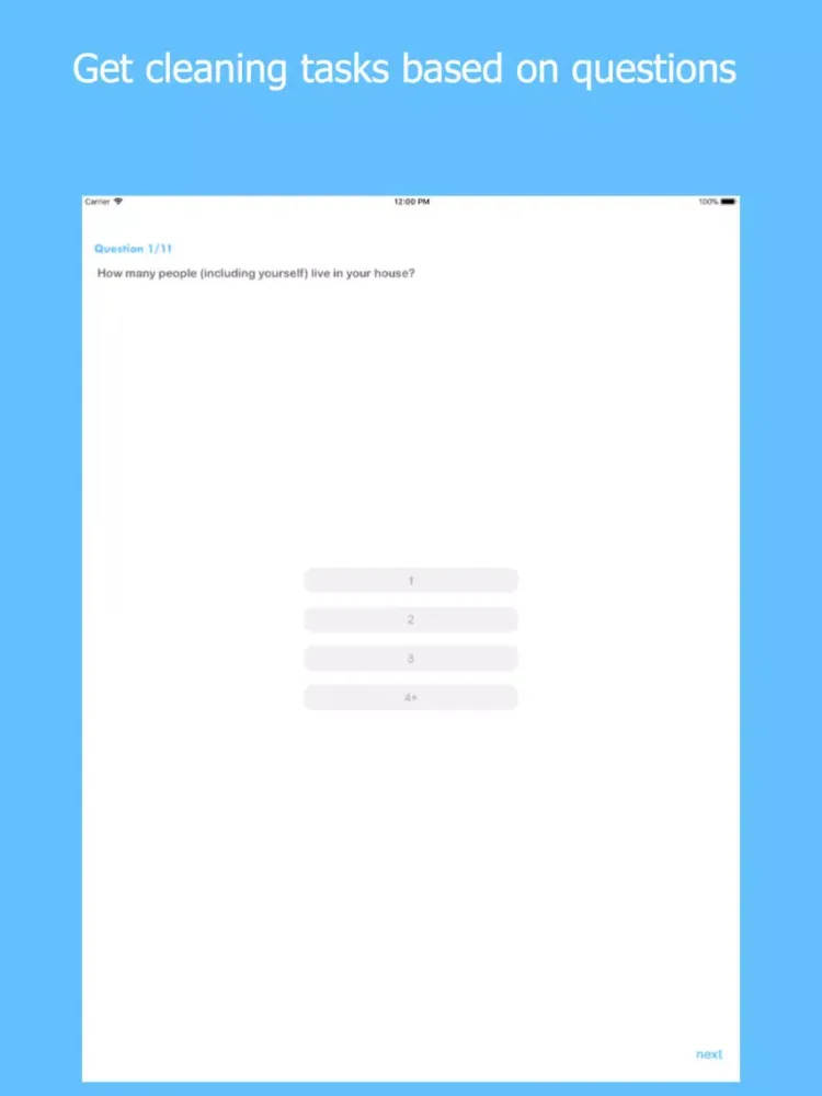 Daily House Cleaning iPad  스크린샷