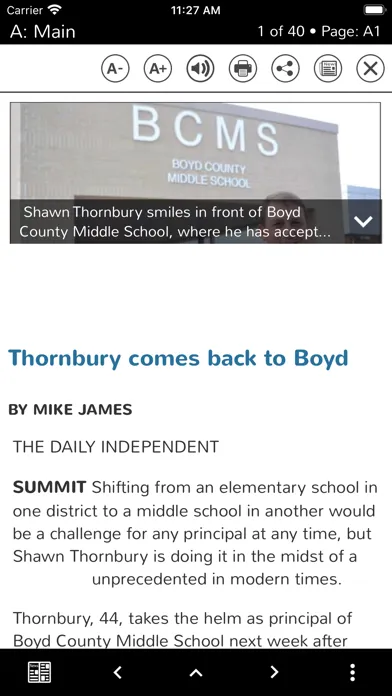 Tangkapan skrin Daily Independent- Ashland, KY