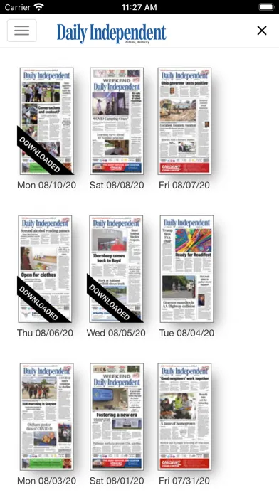 Tangkapan skrin Daily Independent- Ashland, KY