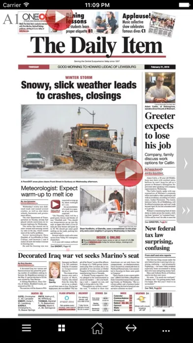 Zrzuty ekranu The Daily Item- Sunbury, PA