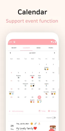 Capturas de pantalla de DailyLife - My Diary, Journal
