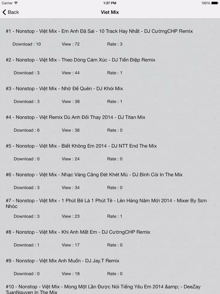 Nhac San DJ Pro iPad  스크린샷