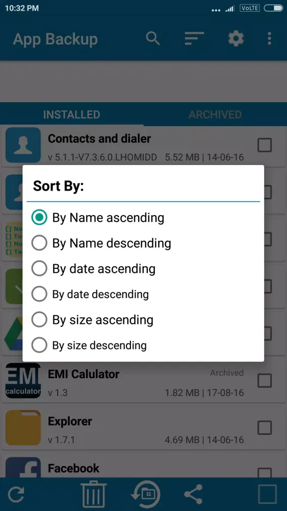 تصاویر App Backup -APK Share, Restore