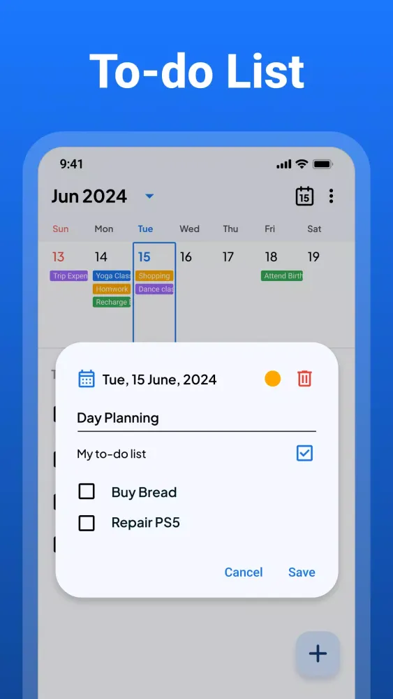 Weekly Planner Ekran Görüntüleri