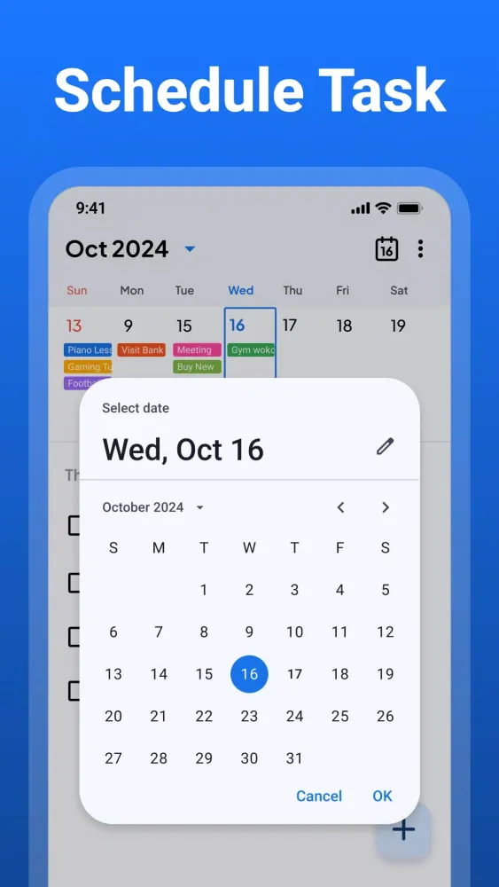 Weekly Planner Ekran Görüntüleri