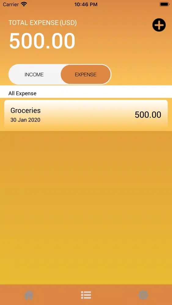 Ảnh chụp màn hình của Daily Spend Tracker