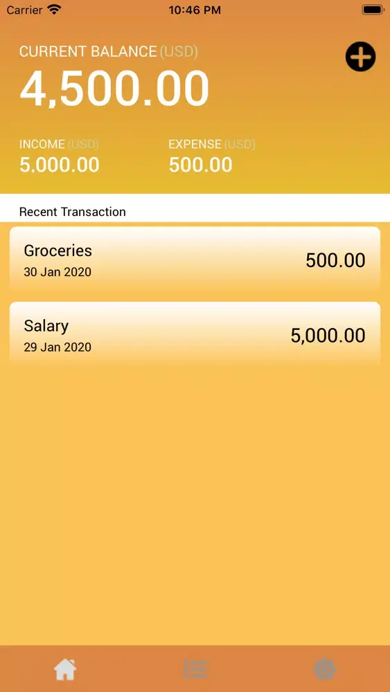 Ảnh chụp màn hình của Daily Spend Tracker