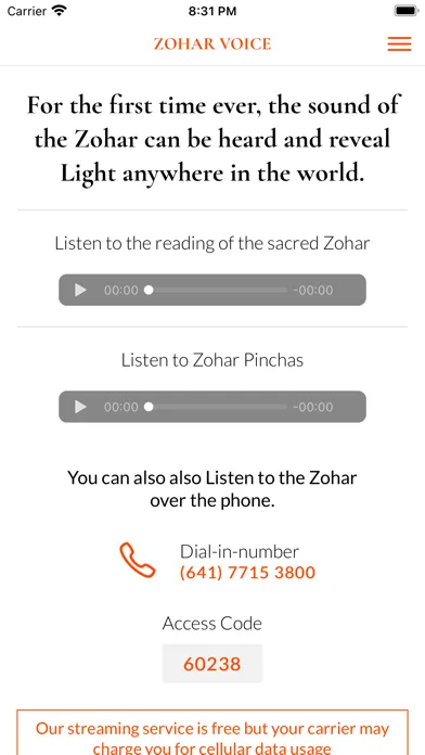 Скриншоты Zohar Voice