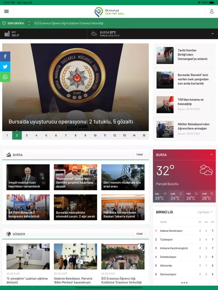 ภาพหน้าจอของ Bursa'ya Dair Her Şey iPad 