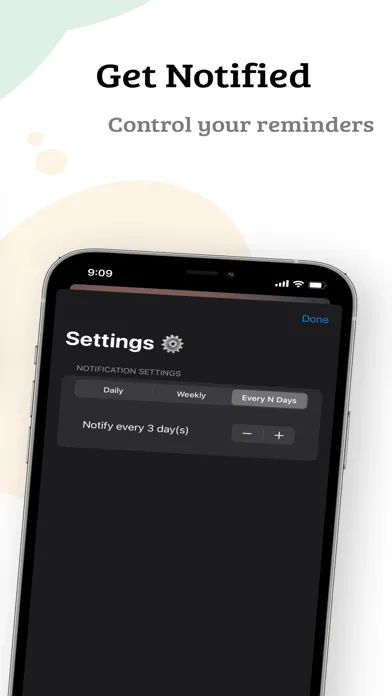 Tangkapan layar Eventify countdown app