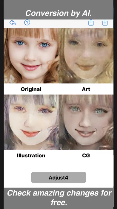 Capturas de tela do AIPainter