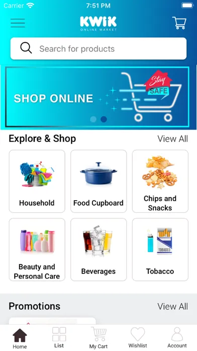 Kwik Online Market 스크린샷