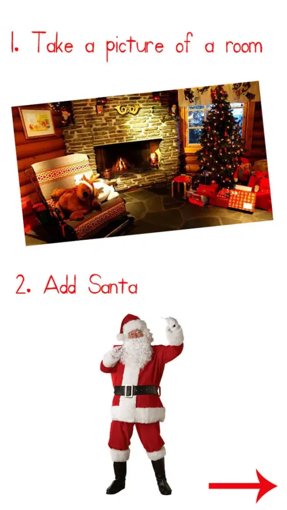 Capturas de pantalla de Santa Was In My House: Christmas Cam HD 2015
