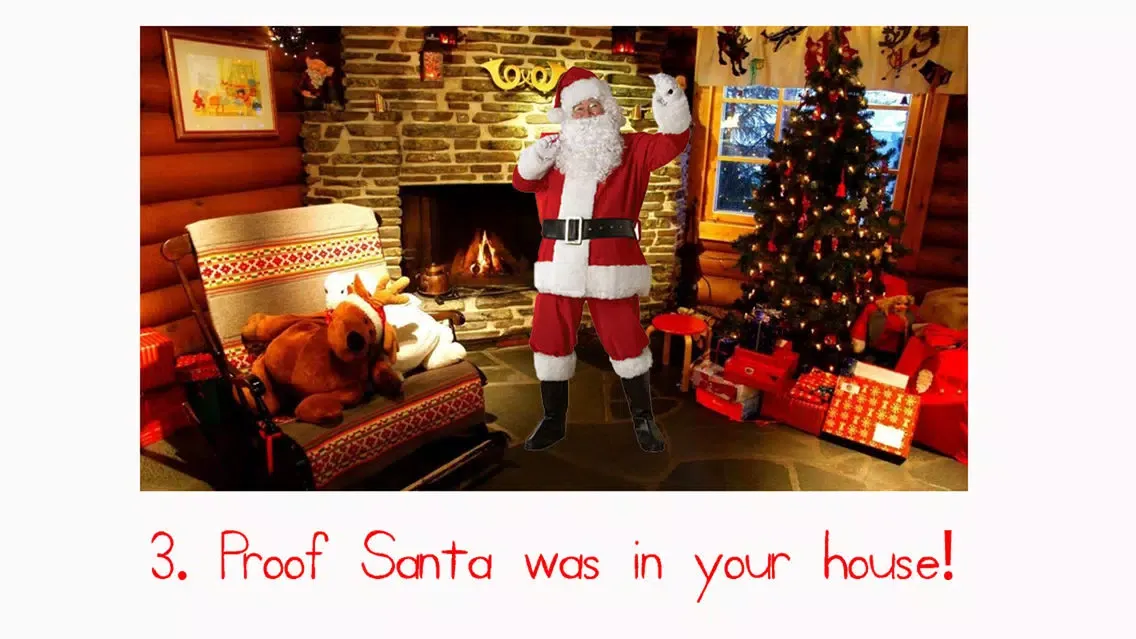Capturas de pantalla de Santa Was In My House: Christmas Cam HD 2015