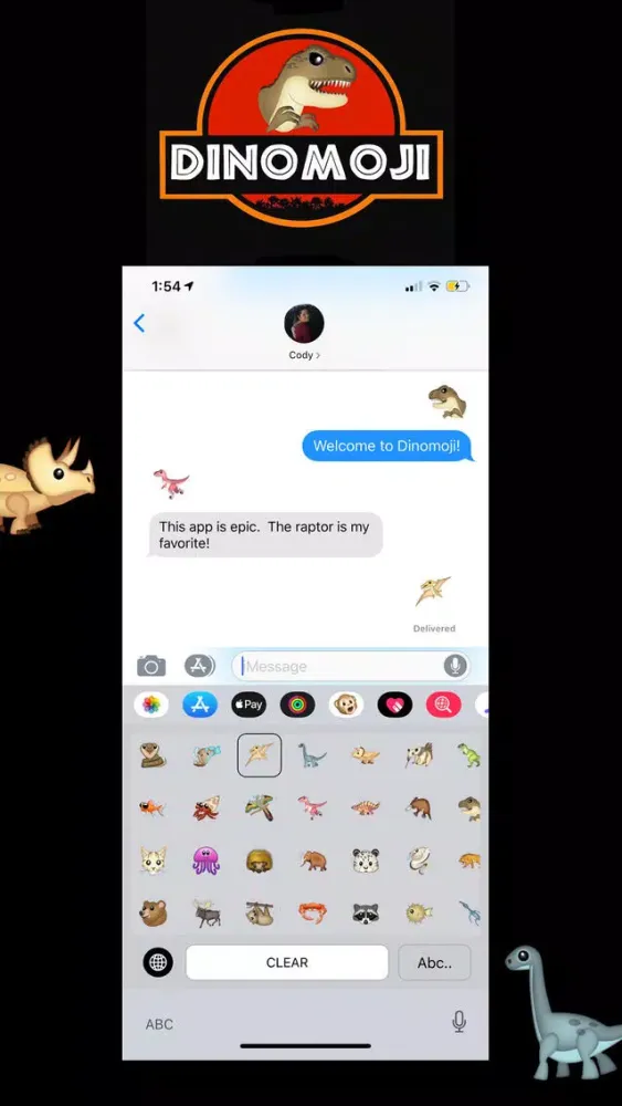Capturas de pantalla de DinoMoji - Dinosaur Emoji