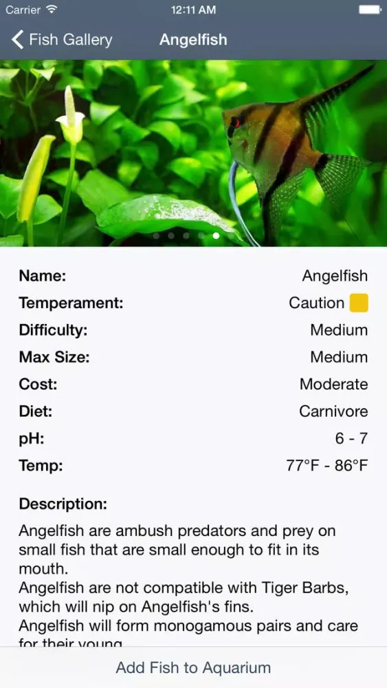 Скриншоты My Aquarium Guide Pro