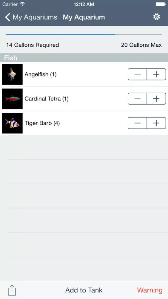 Скриншоты My Aquarium Guide Pro